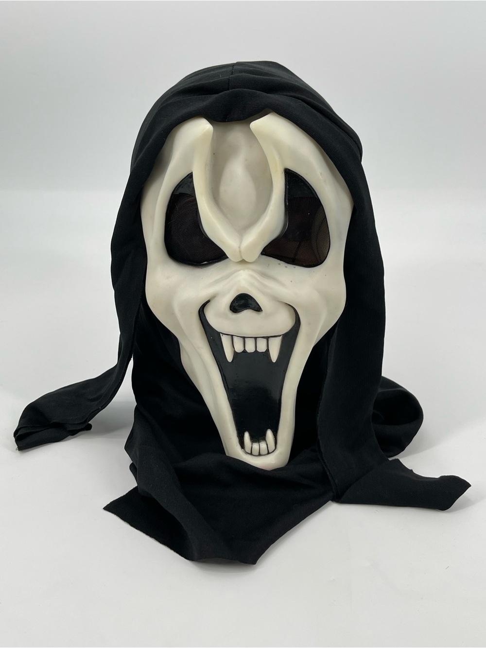Vintage Ghost Face Vampire Mask Fangs Easter Unlimited Fun World 9206 Scream